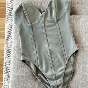 Princess Polly khaki bodysuit